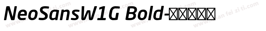 NeoSansW1G Bold字体转换